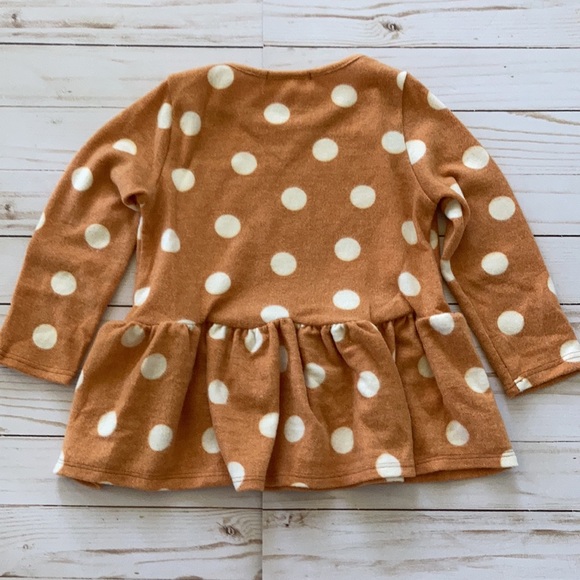 Girls Long Sleeve Polka Dot Tunic Top - Picture 5 of 5